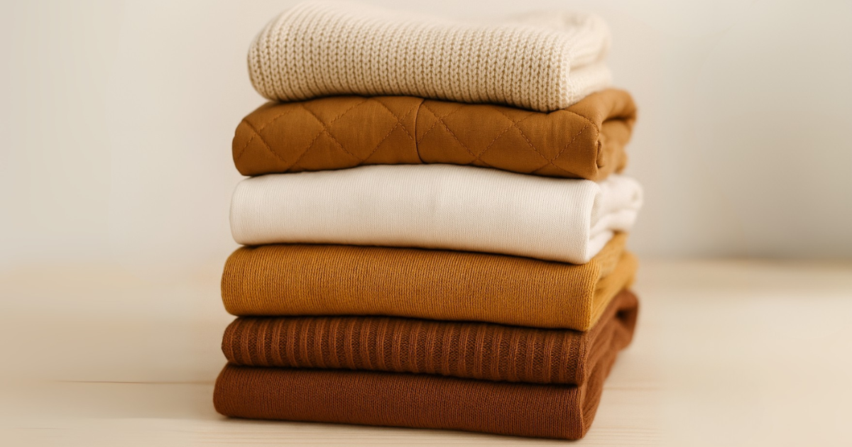 Roupeiro organizado para o outono e inverno