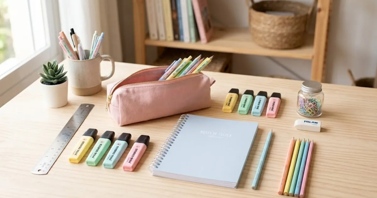 Material escolar necessário para cada fase escolar