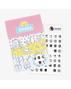 Autocolantes com o Alfabeto das  Cores ColorADD