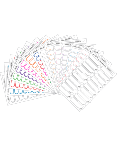 Termoaderentes manuscritas tamanho regular